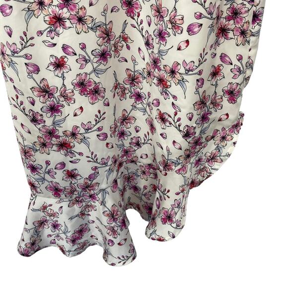 Cupcakes and Cashmere Women's Delphia Floral Printed Ruffle Dress Size 6 - Picture 7 of 12